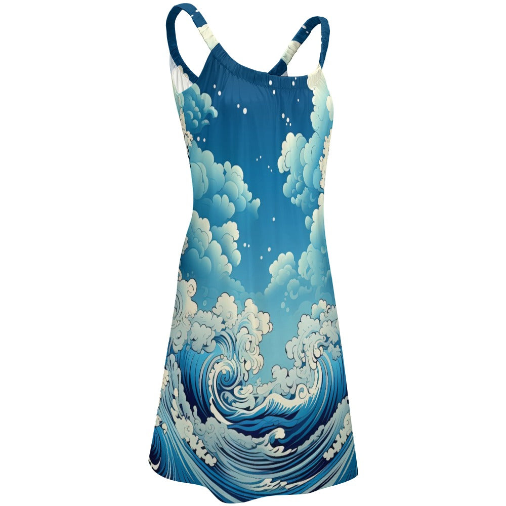 Blue Waves Beach sling skirt