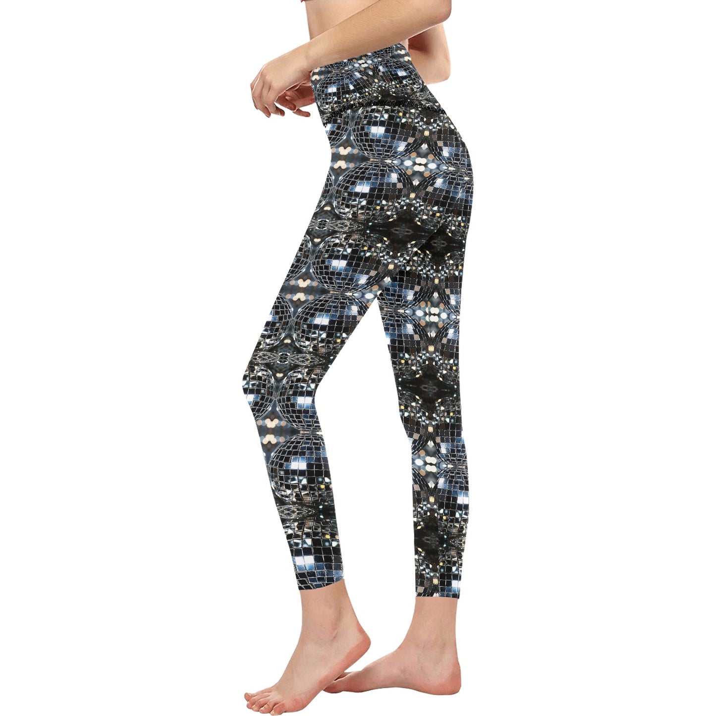 Women's High-Waisted Discoball Leggings
