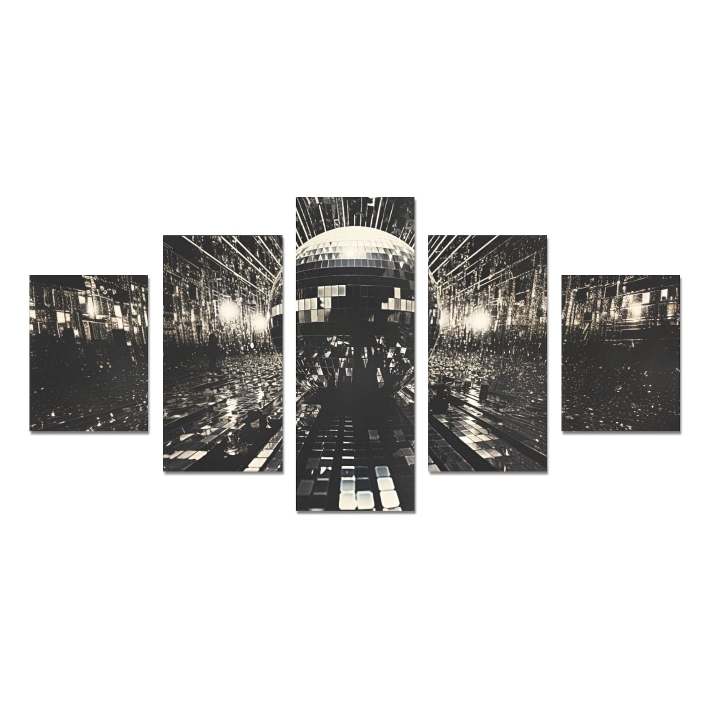 Canvas Wall Art Prints (No Frame) 5-Pieces/Set B