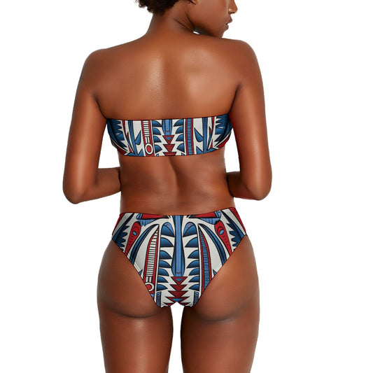 Red White and Blue Ladies Two Piece Bikini Swimsuit