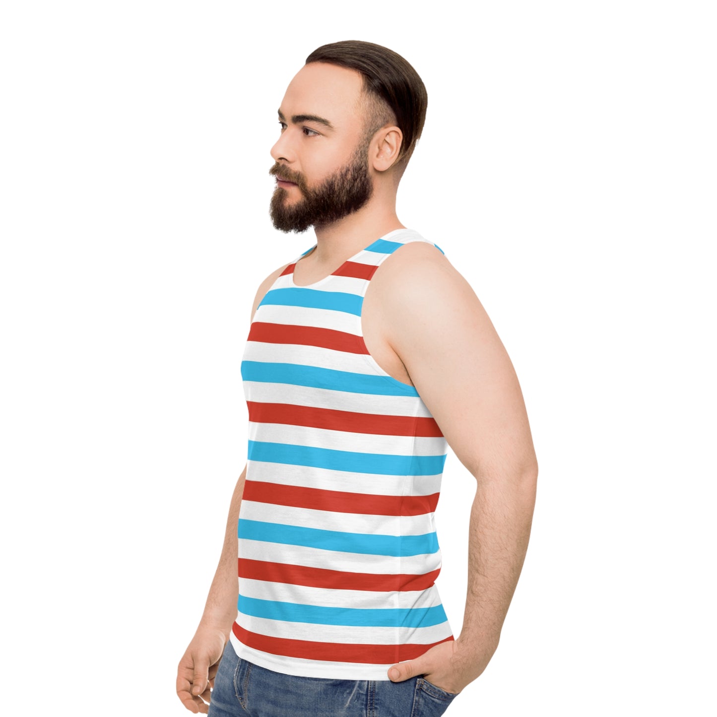 Red White and Blue Unisex Tank Top (AOP)