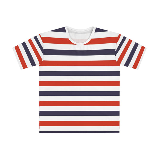 Red White and Blue Striped T-shirt