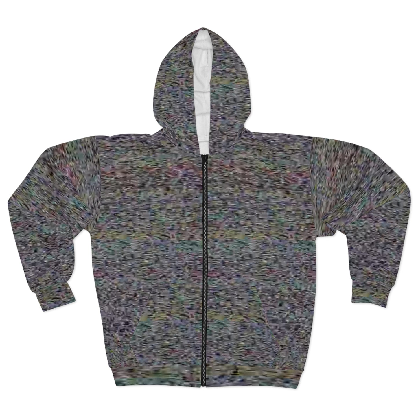 Unisex Zip Hoodie TV Noise