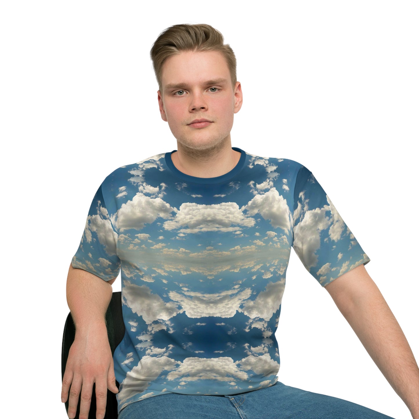 Unisex Psychedelic Clouds Tee Shirt