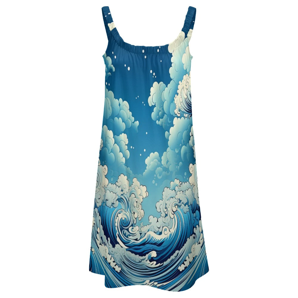 Blue Waves Beach sling skirt