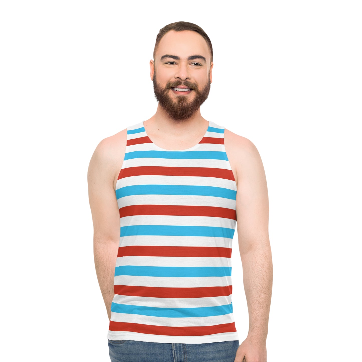 Red White and Blue Unisex Tank Top (AOP)