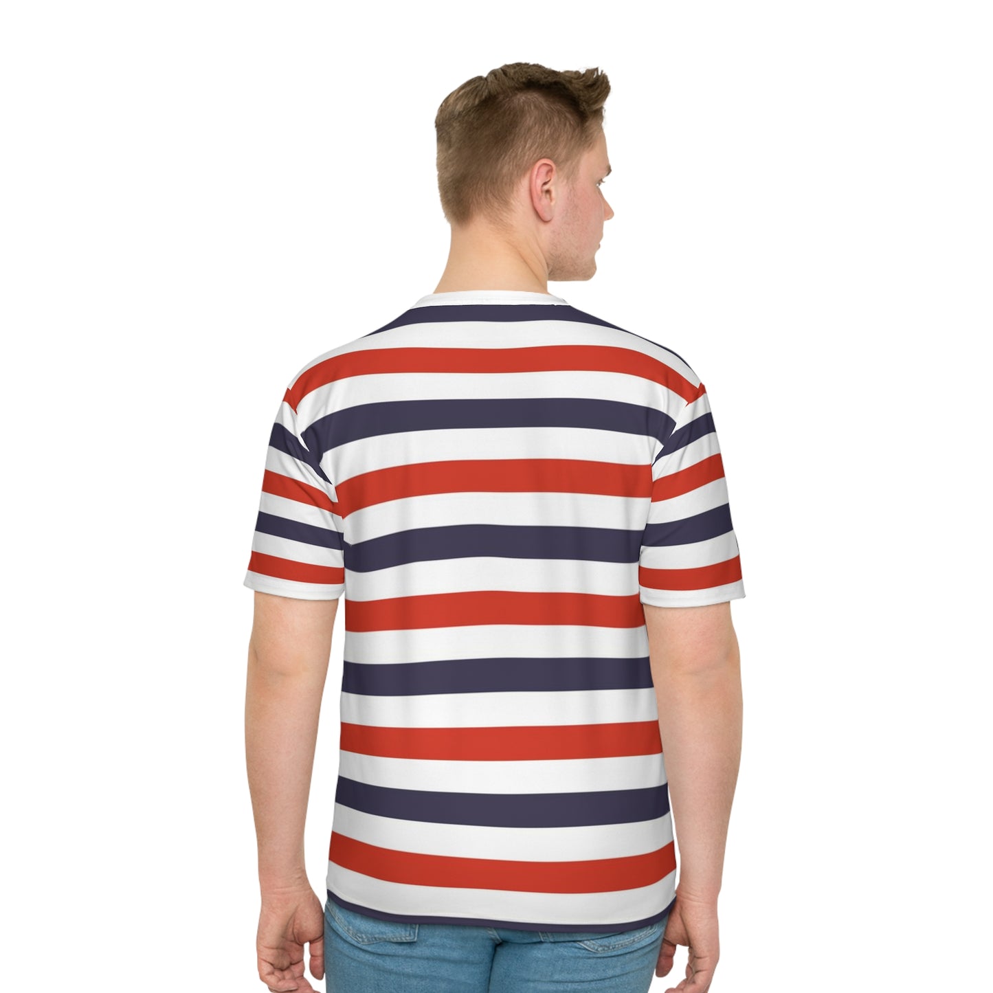 Red White and Blue Striped T-shirt
