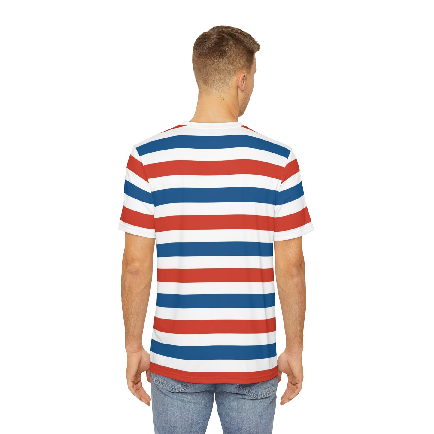 Vintage Unisex Red White and Blue Tee Shirt