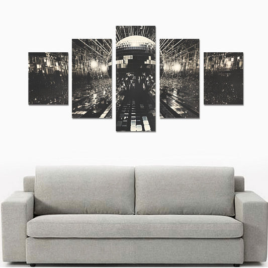 Canvas Wall Art Prints (No Frame) 5-Pieces/Set B