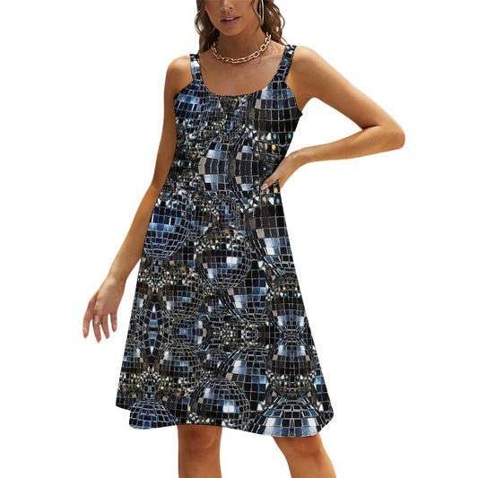 Disco Ball Pattern Beach sling skirt