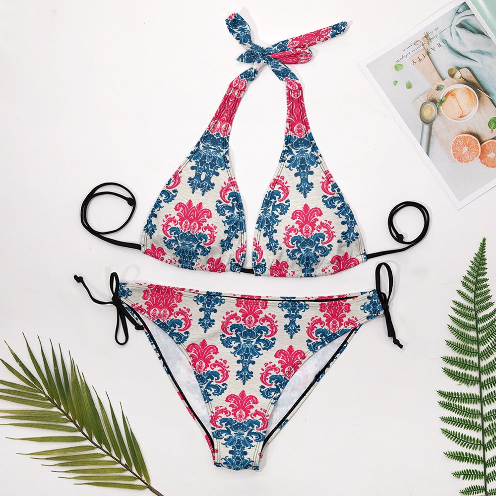 Ladies Sexy V-Neck Bikini Swimsuit