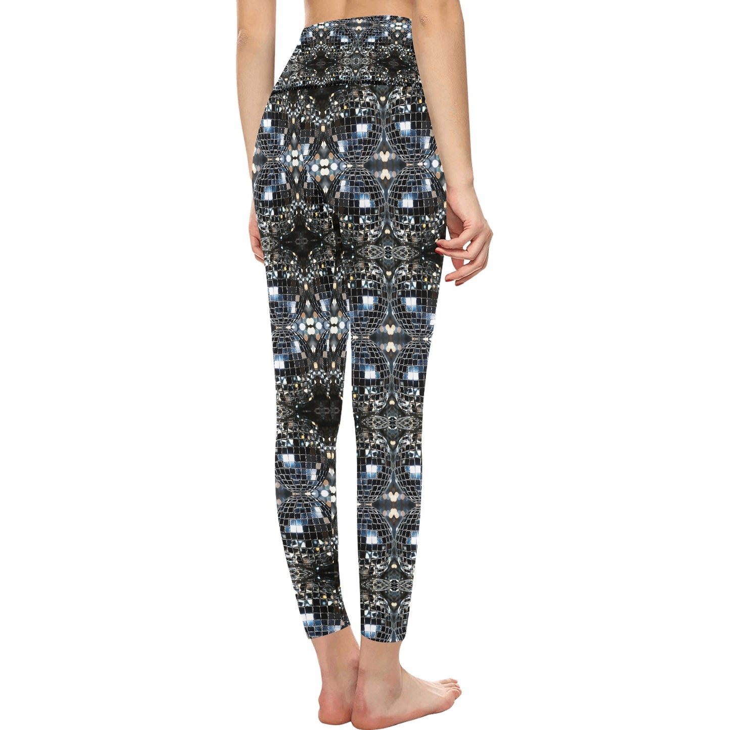 Women's High-Waisted Discoball Leggings
