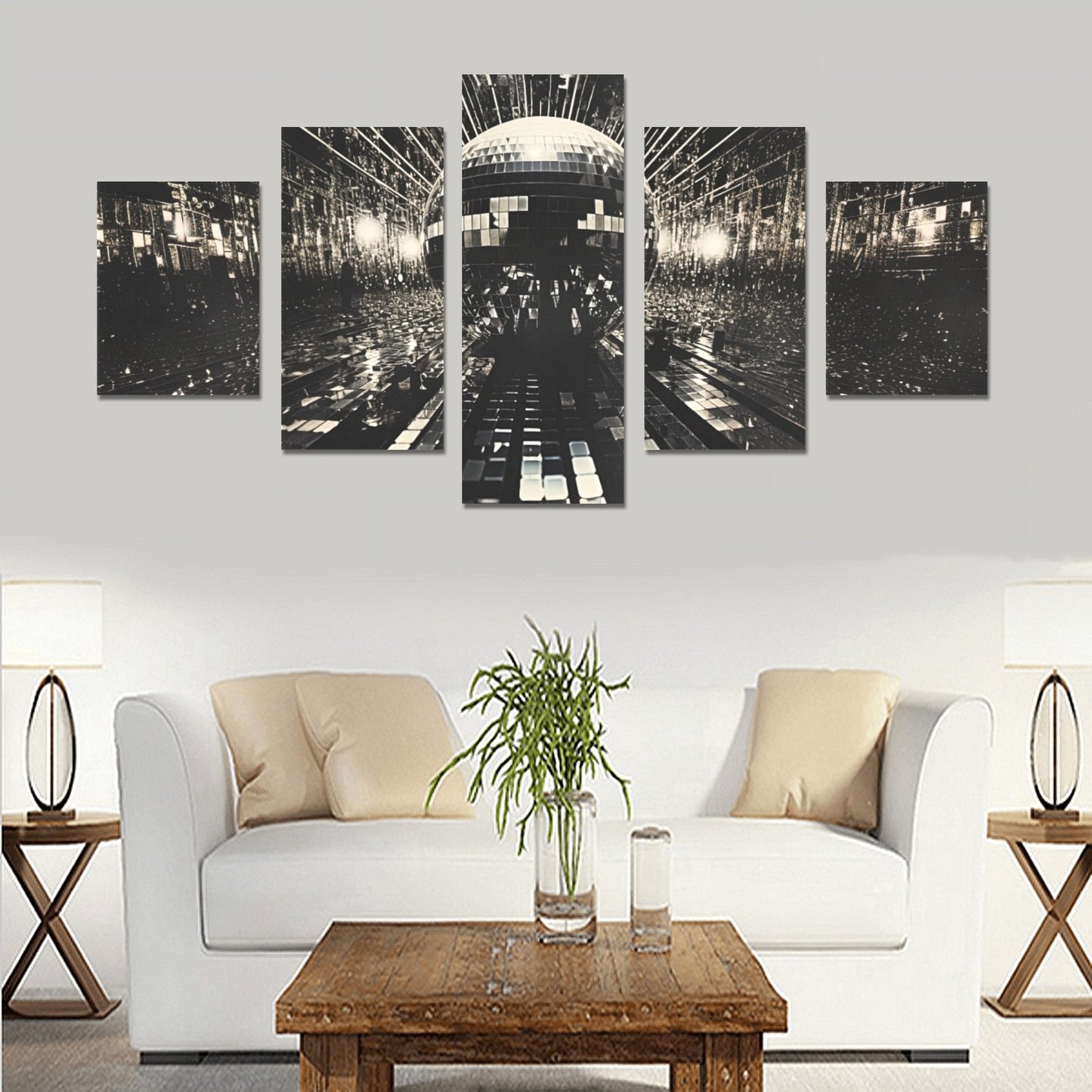 Canvas Wall Art Prints (No Frame) 5-Pieces/Set B
