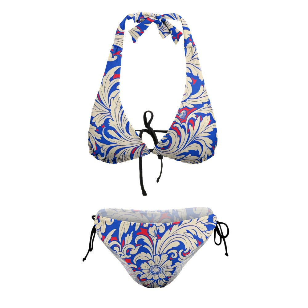 Ladies Sexy V-Neck Bikini Swimsuit