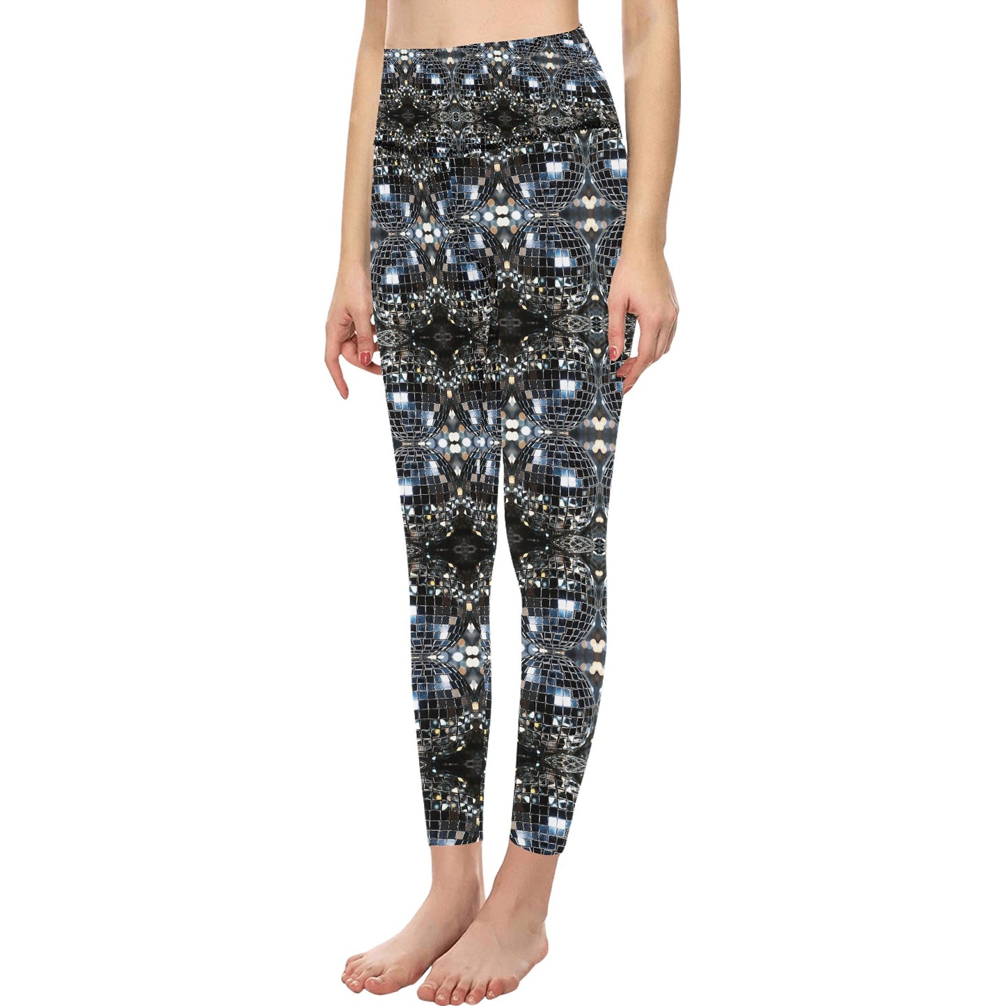 Women's High-Waisted Discoball Leggings